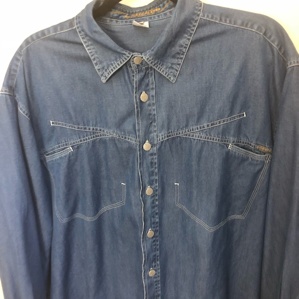 Marithe Francois Girbaud Denim Western Shirt Large